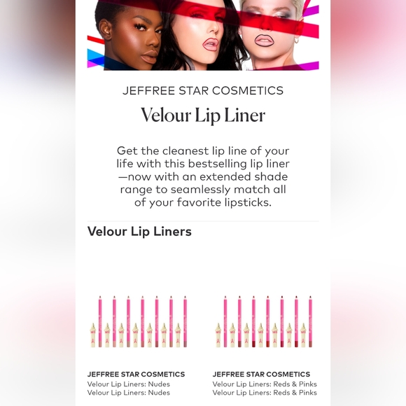 NIB❤️🔥SET❤️🔥Androgyny Jeffree Star Velvet Trap Lipstick & liner🤩 SOLD OUT - Picture 10 of 15